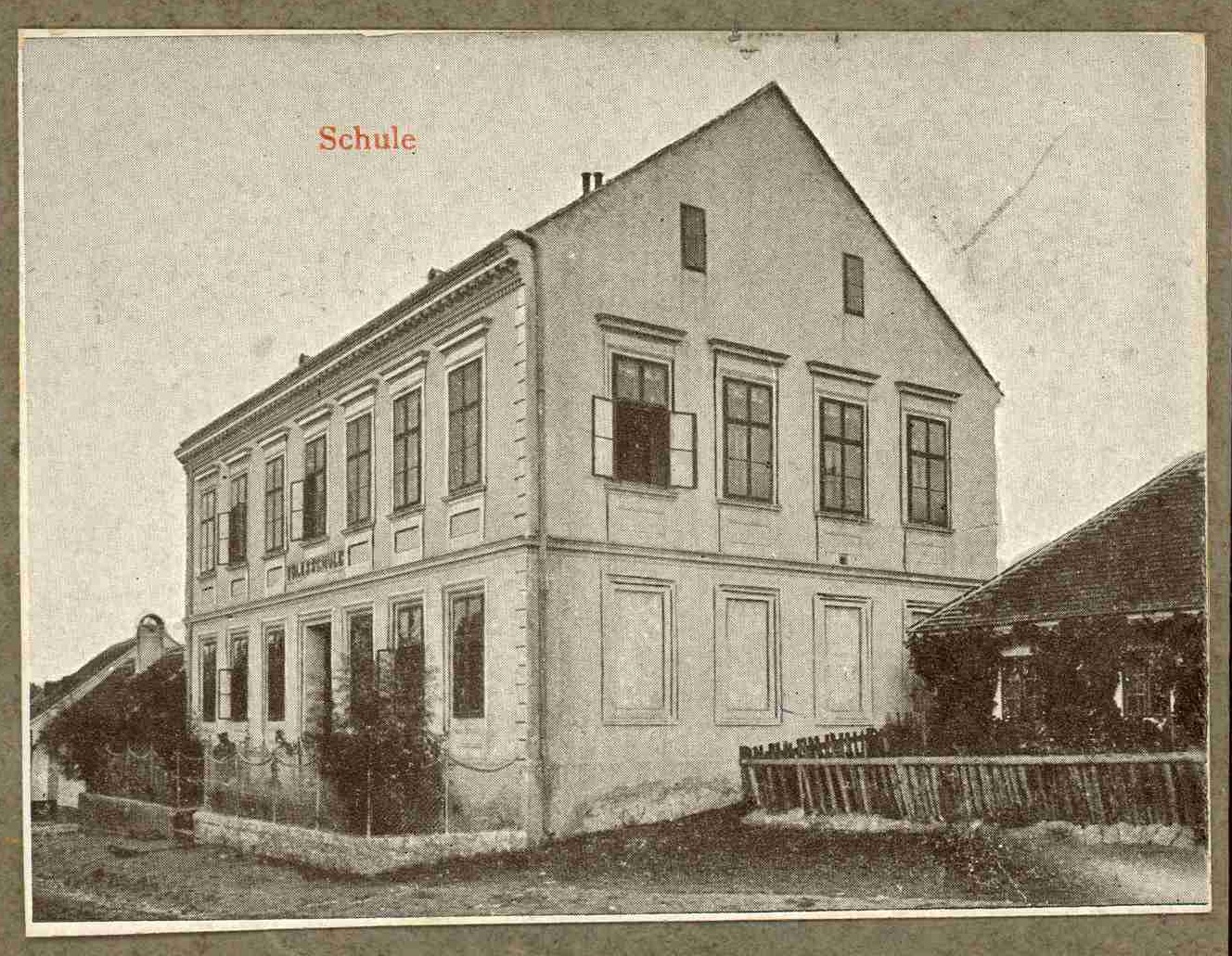Ansichtskarte - Ameiser Schule (1910 - 1920)