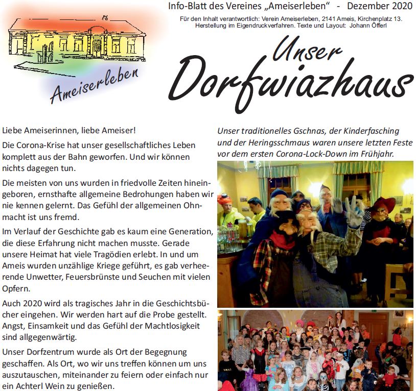 2021 - Unser Dorfwiazhaus - Jahresrückblick