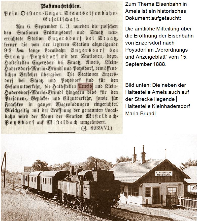 Eisenbahn  in Ameis II.