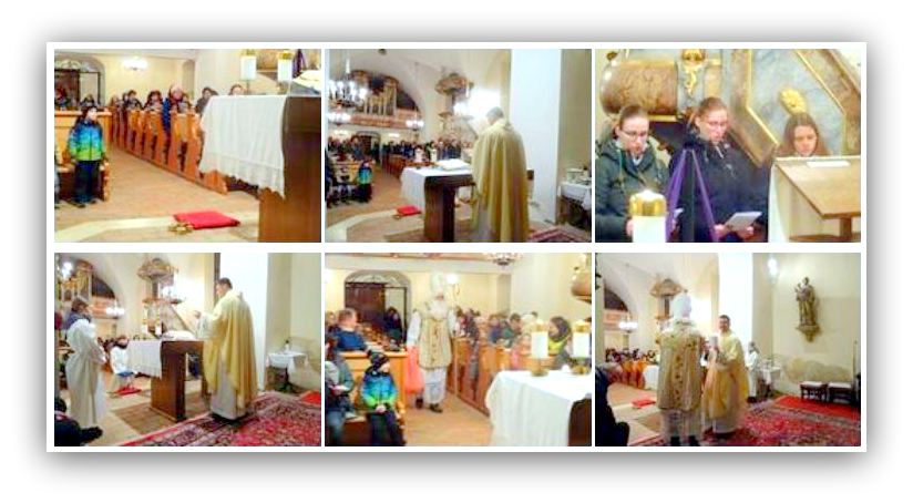 2024 - Der Nikolo besuchte die Kinder in der Ameiser Pfarrkirche